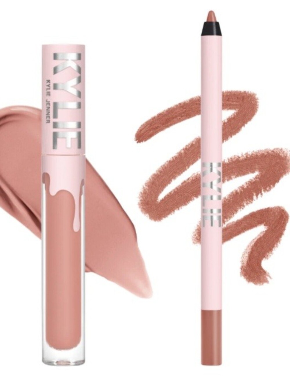 Kylie Cosmetics "Candy K" Liquid Matte Lipstick and Lip Liner Lip kit